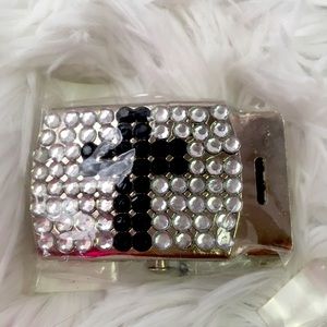Rhinestone Cross Belt Buckle